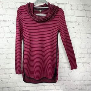 NWT🤩 |•CUPIO•| Super SOFT Striped Cowl Neck Tunic Sweater Size Small